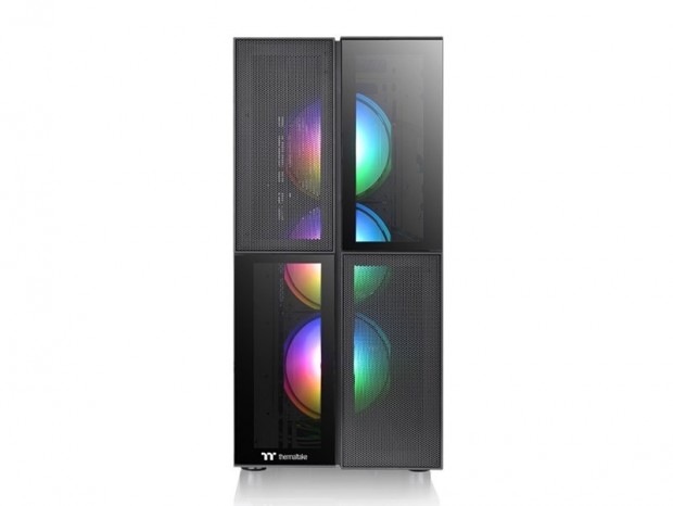 メッシュ×強化ガラスの4分割フロント採用ミドルタワー、Tt「Versa T26 TG ARGB」