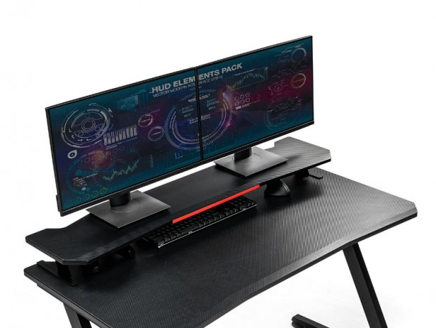 24型液晶を2台並べて設置できるゲーミング用ディスプレイ台がサンワダイレクトから
