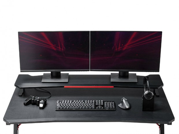 24型液晶を2台並べて設置できるゲーミング用ディスプレイ台がサンワダイレクトから