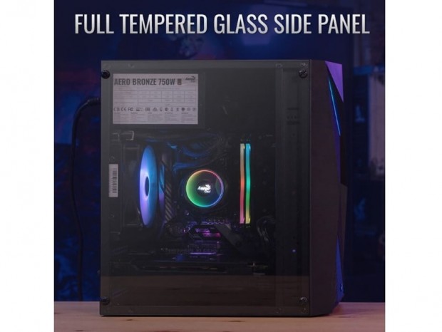Aerocool、フロントRGBイルミと強化ガラスを備えた高コスパミニタワー「Raider Mini」