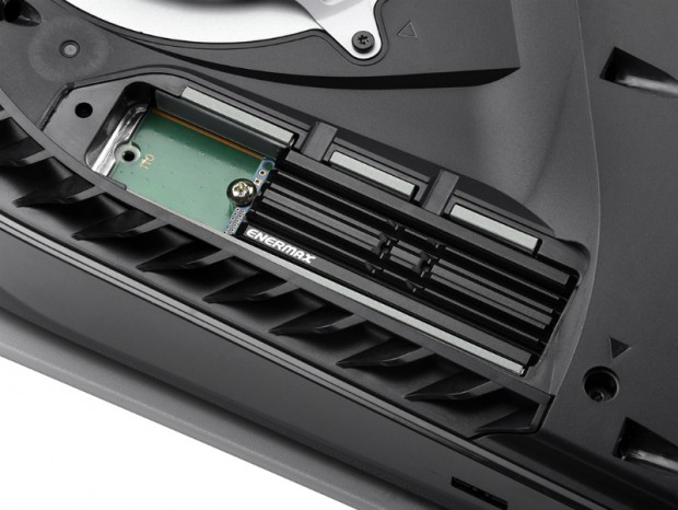 PS5にも対応するアルミニウム製M.2 SSDヒートシンク、ENERMAX「ESC001-BK」