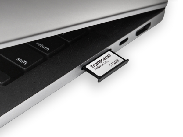 トランセンド、MacBook Proにピッタリ収まる拡張ストレージカードに512GBモデル追加