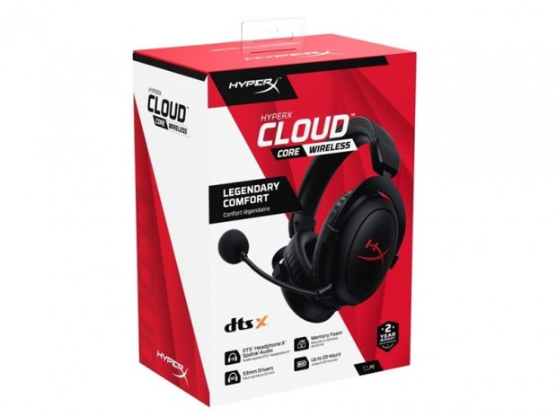 HyperX、DTS Headphone:X対応ワイヤレスヘッドセット「Cloud Core Wireless」など2製品