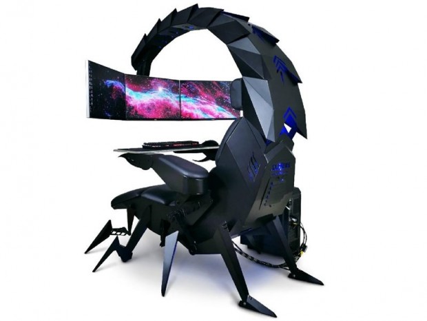 妖しく光るサソリ型の電動ゲーミングチェア「GeeScorpion」登場。価格は約67万円