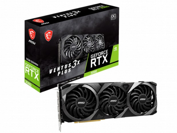 MSI、LED機能非搭載の「GeForce RTX 3080 VENTUS 3X PLUS 12G OC LHR」発売