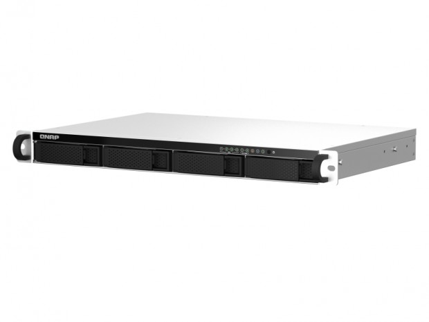 奥行きを350mm以下に抑えたラックマウントNAS、QNAP「TS-x64eU」シリーズ