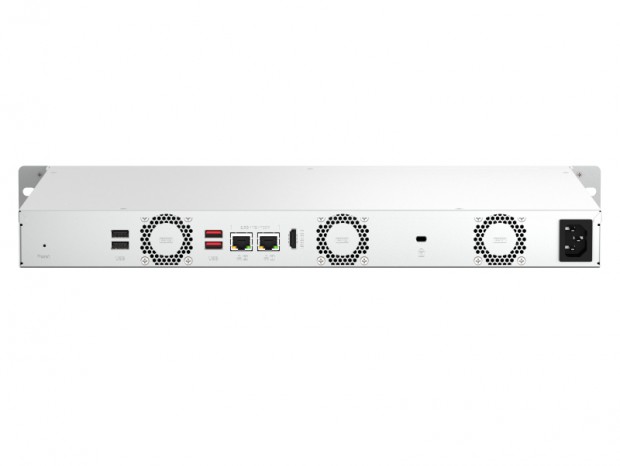 奥行きを350mm以下に抑えたラックマウントNAS、QNAP「TS-x64eU」シリーズ