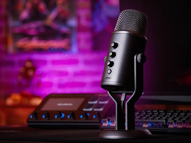 MSI、24bit/96kHzに対応するUSBスタジオマイク「IMMERSE GV60 STREAMING MIC」