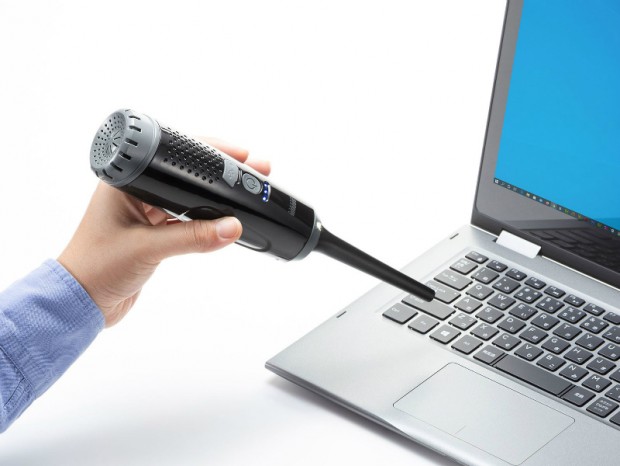 暗いところや隙間の掃除に便利なLEDライト付き電動エアダスター発売
