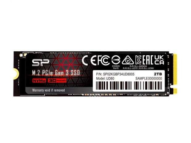 Silicon Power、最大2TBをラインナップするPCIe3.0対応のNVMe SSD「UD80」シリーズ