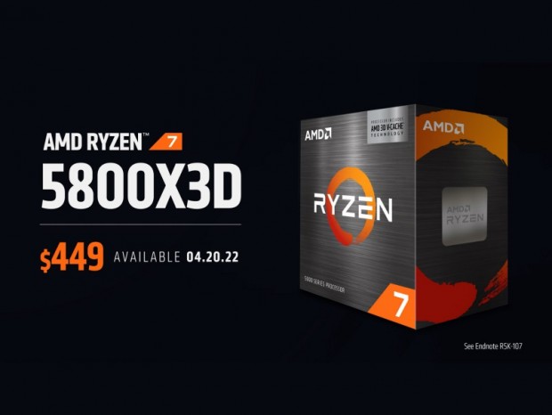 3D V-CACHE技術を採用するAMD「Ryzen 7 5800X3D」の価格と発売日が判明