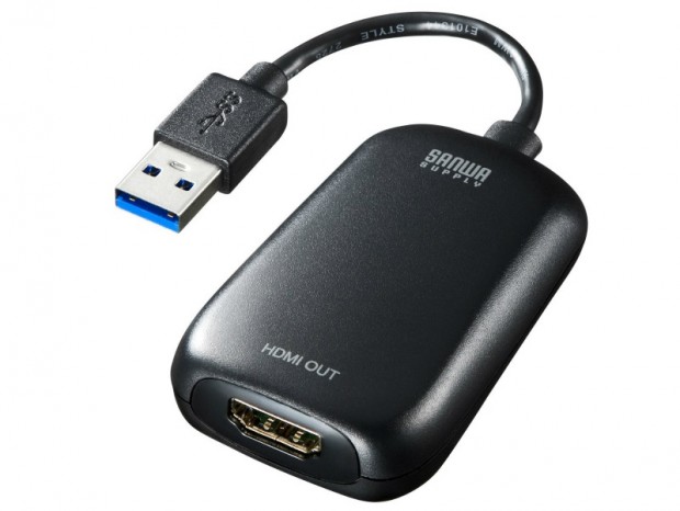 最大6台画面増設できるUSB-HDMI変換アダプタがサンワサプライから