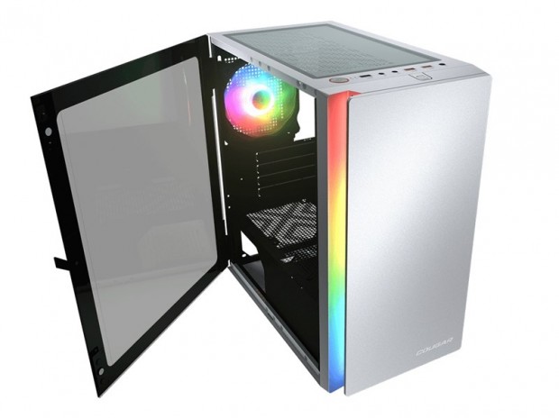 COUGAR、フロントRGB×サイドガラスの魅せミニタワー「Purity RGB」