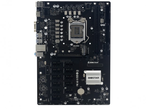計12本のPCIeスロットを搭載するマイニング向けATXマザー、BIOSTAR「TB560-BTC PRO」