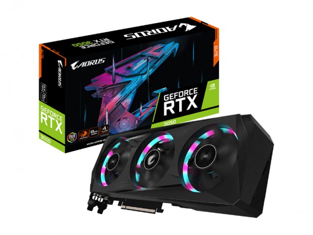 3連ファンクーラー「WINDFORCE 3X」搭載のGeForce RTX 3050がGIGABYTEから発売