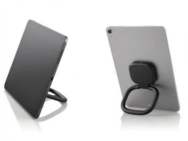 スタンドとしても使える汎用タブレットリングがエレコムから