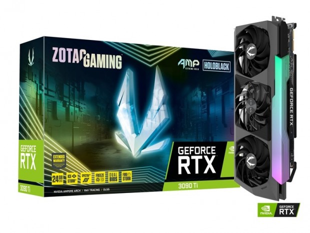 ZOTAC、改良版IceStorm 2.0装備の「GeForce RTX 3090 Ti AMP Extreme Holo」近く発売