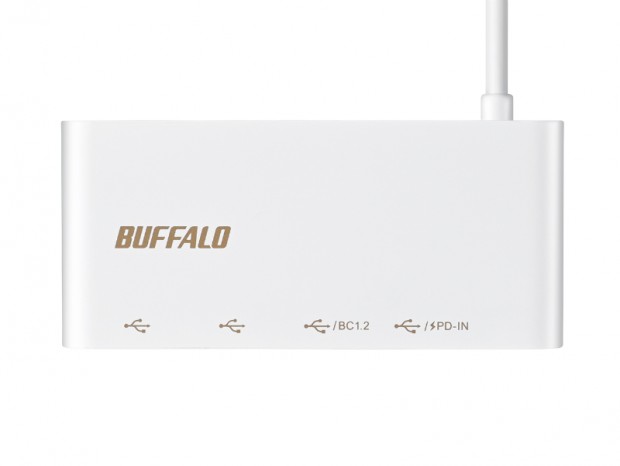バッファロー、ノートPCの充電もできるUSB PD対応USB3.2 Gen.2ハブ発売