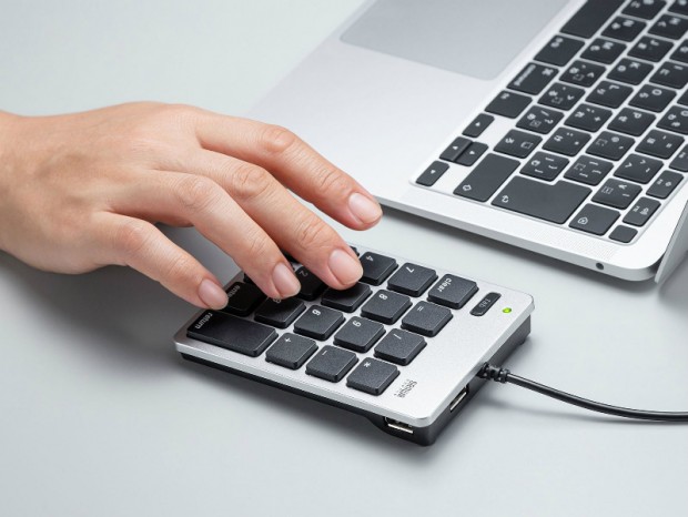 USBハブ機能を備えたType-C接続のアイソレーション型テンキーがサンワサプライから
