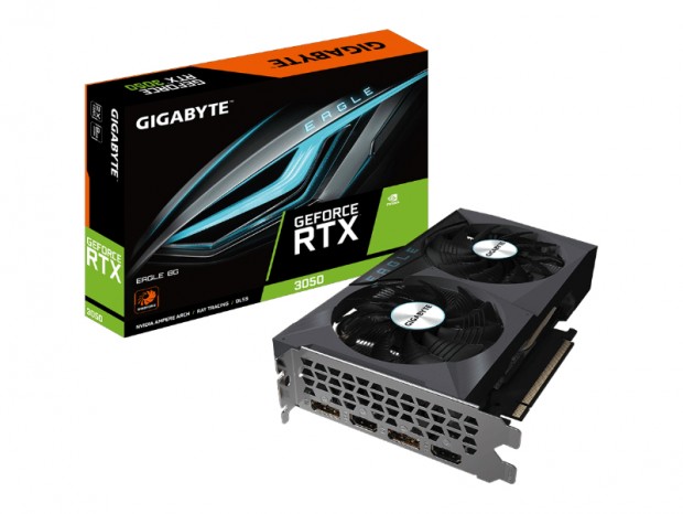 税込3万円台のGeForce RTX 3050、GIGABYTE「GV-N3050EAGLE-8GD」近日発売
