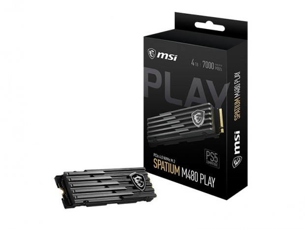 MSI、専用ヒートシンクを搭載したPS5向けNVMe M.2 SSD「SPATIUM M480 PLAY」