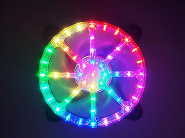 49灯のRGB LEDを搭載する120mmファン、Dynatron「Black RGB 40B」シリーズ
