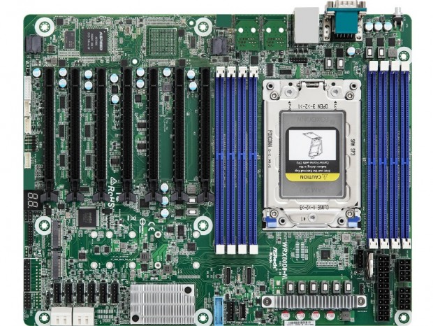 PCIe4.0（x16）x7本のRyzen TR PRO向けATXマザーボードがASRock Rackから