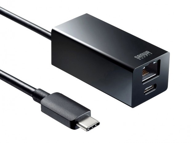 サンワサプライ、Type-Cポートに接続できるType-Cハブ付きLAN/HDMI変換アダプタを発売