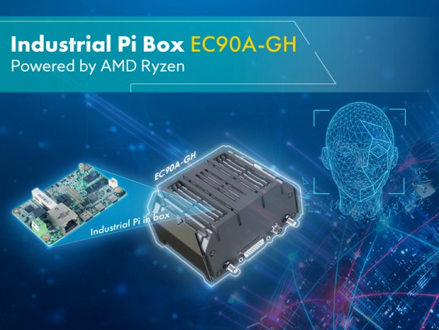 Ryzen Embedded R1000搭載のエッジ向け超小型ファンレスPC、DFI「EC90A-GH」