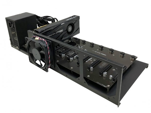 BIOSTAR「TB360-BTC D+」専用マイニングフレームが長尾製作所から