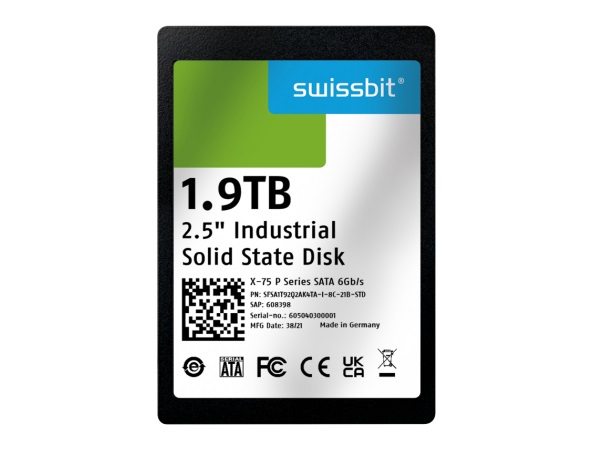 独自電源損失保護「パワーセーフ」搭載の産業用SSD、Swissbit「X-75」シリーズ