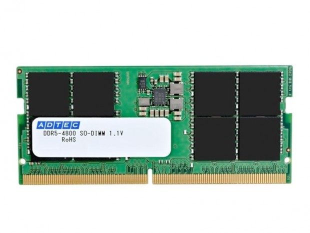 アドテック、JEDEC規格準拠のDDR5対応SO-DIMM「ADS4800N」シリーズ