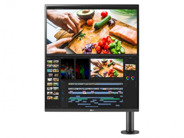 WQHD解像度2枚分の表示ができる縦長液晶ディスプレイ、LG「28MQ780-B」