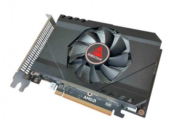 大型シングルファンクーラー搭載のRadeon RX 6400、BIOSTAR「VA6406RA46」