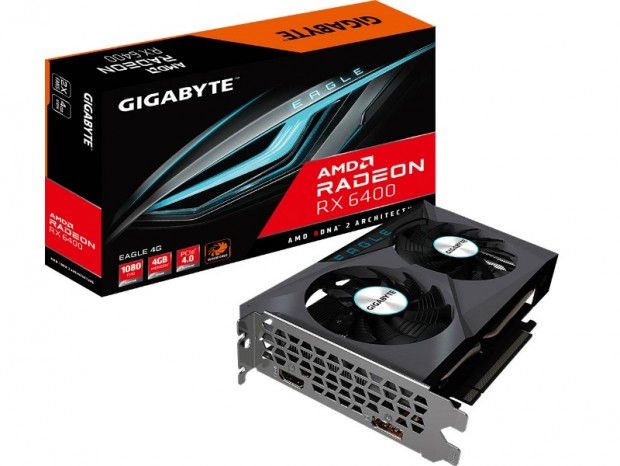 GIGABYTE、WINDFORCE 2XモデルとロープロモデルのRadeon RX 6400発売