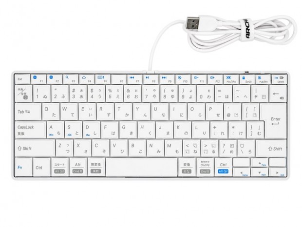 アーキサイト、軽快パンタグラフのテンキーレスキーボード「ARCHISS INTRO Mini A」