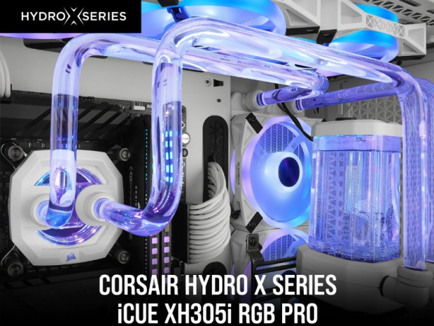 CORSAIR、iCUE対応の白いDIY水冷キット「XH303i/305i RGB PRO White」発売