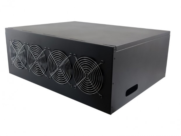 Radeon RX 6600を8台搭載したマイニングシステム、BIOSTAR「iMiner 660MX8D2」