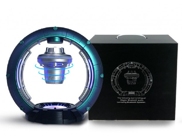 空中に浮いて回転するBluetoothワイヤレススピーカー「GeeStereo」