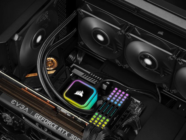 新設計の静音・高静圧ファンを採用するAIO水冷、CORSAIR「RGB ELITE」シリーズ