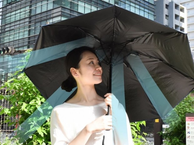 サンコー、充電式の扇風機が付いた折りたたみ傘「折りたたみファンブレラ」発売