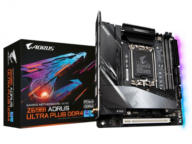 Double Connect技術採用のMini-ITXマザーボード、GIGABYTE「Z690I AORUS ULTRA PLUS」