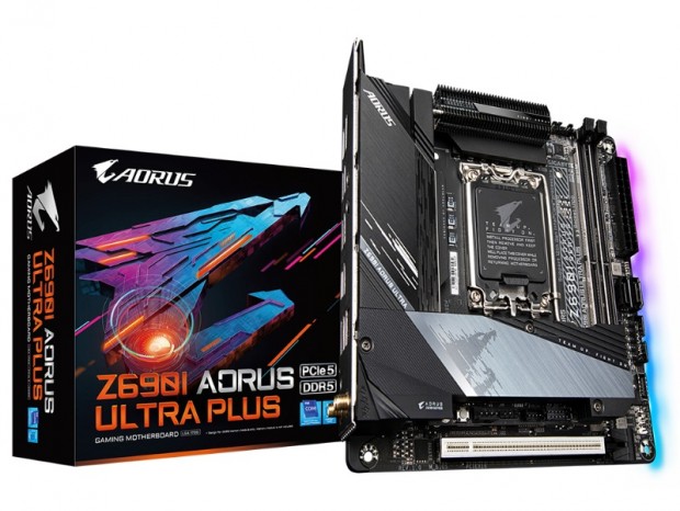 Double Connect技術採用のMini-ITXマザーボード、GIGABYTE「Z690I AORUS ULTRA PLUS」