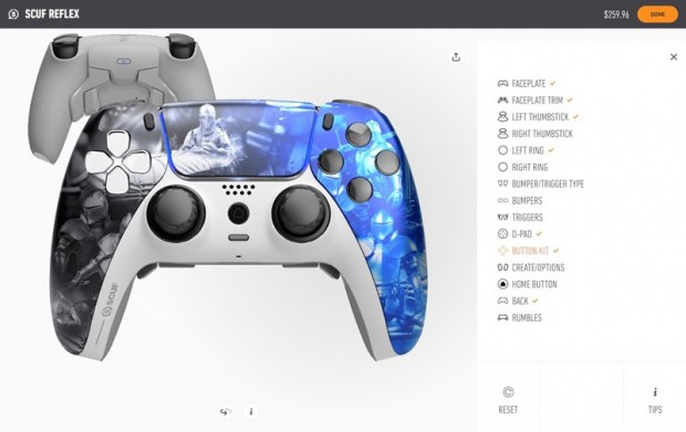 SCUF Gaming、PS5コントローラ「Reflex」の“自分エディション”が作れる