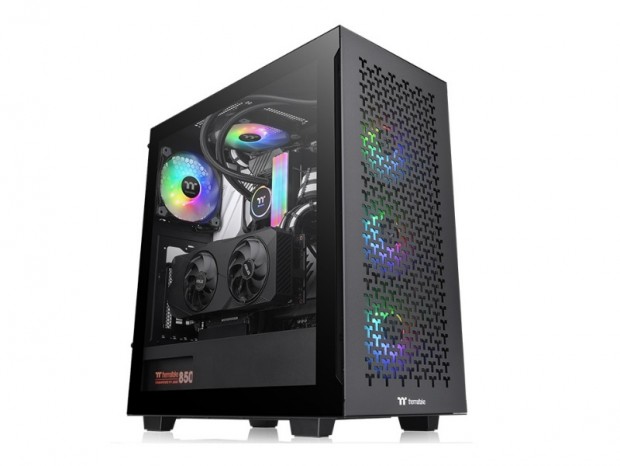 Thermaltake、Ttデザインの通気孔を備えたミドルタワーPCケース「V350 TG ARGB Air」