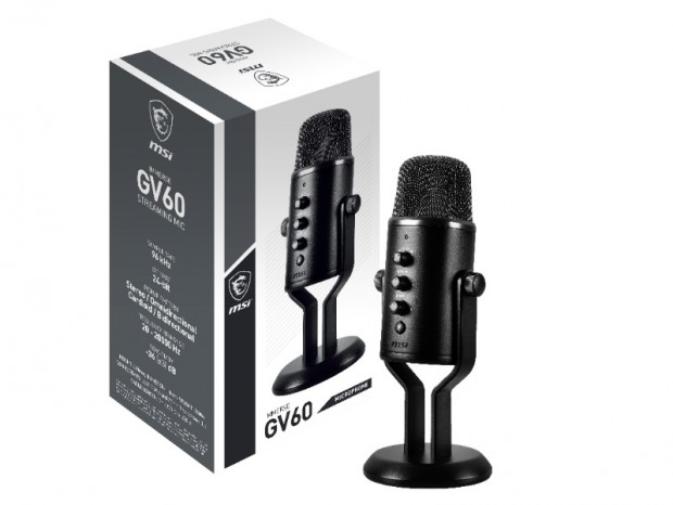 MSI、4種のピックアップパターンに対応する「IMMERSE GV60 STREAMING MIC」発売