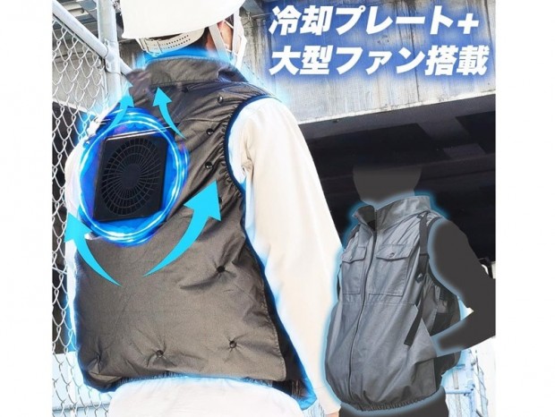 ペルチェとファンでダブル涼しい、サンコーのクーラーベスト