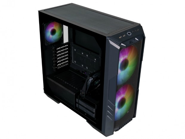 200mm ARGBファンを2基搭載するミドルタワーPCケース、Cooler Master「HAF 500」