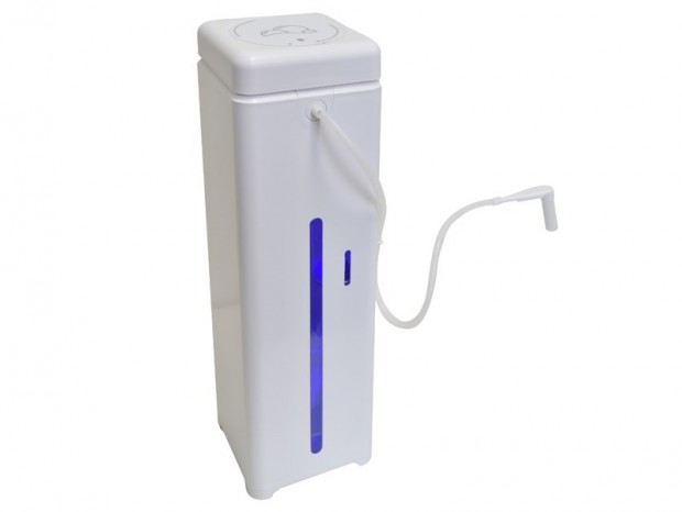 サンコー、トイレのイヤな飛び跳ねを泡クッションで防ぐ「後付けトイレバブル洗浄機BIG」発売