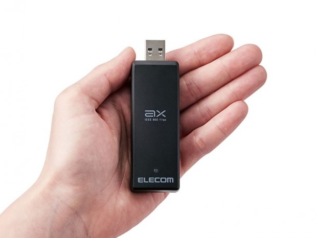 エレコム、ドングルタイプのWi-Fi 6対応USB無線LANアダプタ発売。価格は7,678円